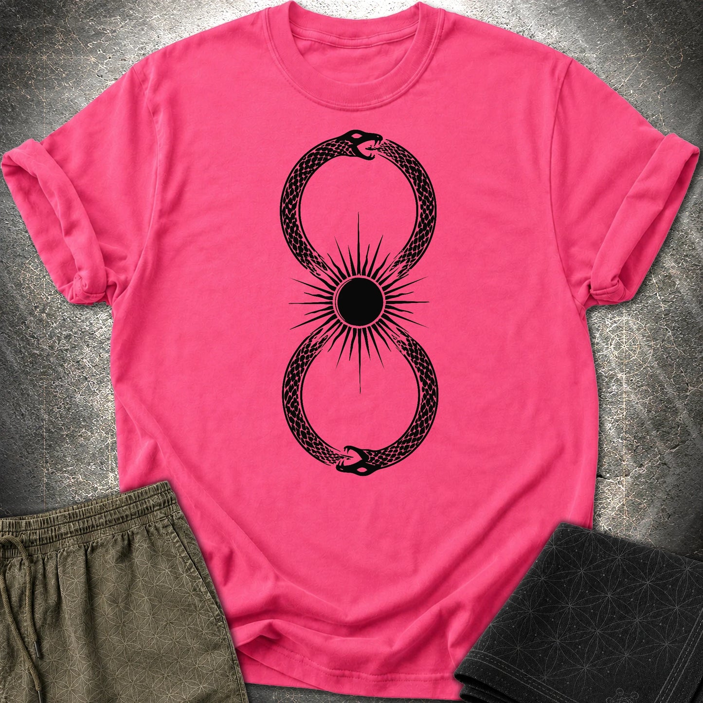 Ouroboros Sun - Ouroboros Sun T-Shirt - Heliconia