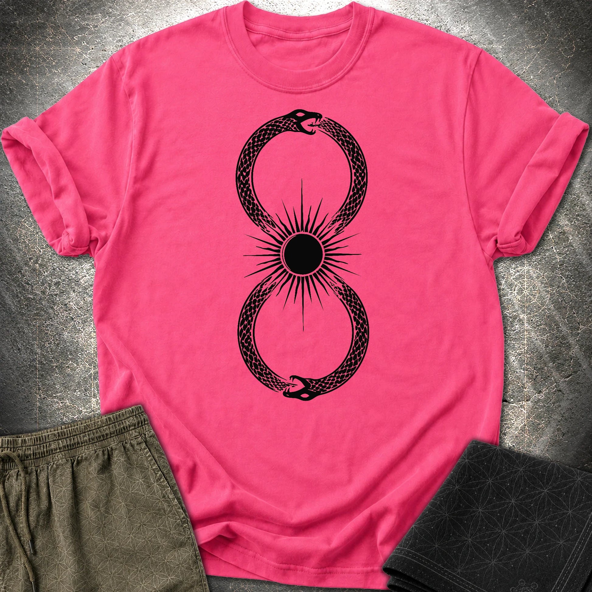 Ouroboros Sun - Ouroboros Sun T-Shirt - Heliconia