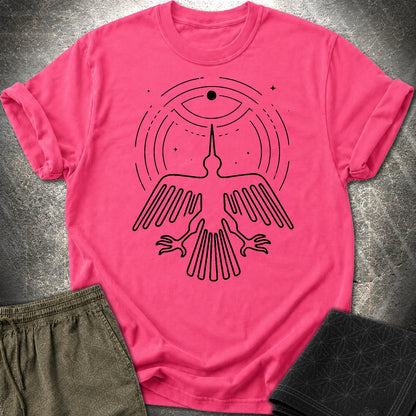 Geoglif Ptaka Biale - Geoglif Ptaka Biale T-Shirt - Heliconia