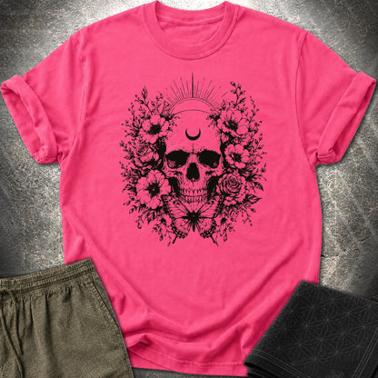 Moon Phases Moth - Moon Phases Moth T-Shirt - Heliconia
