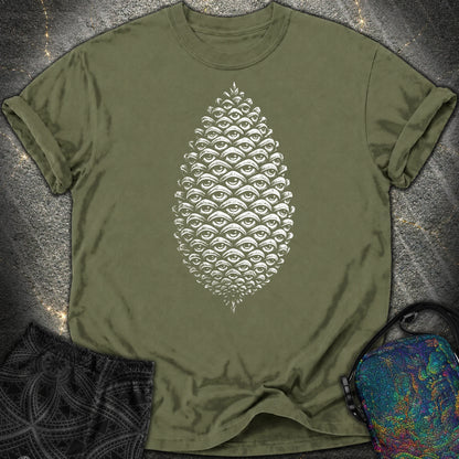 All Seeing Pinecone Comfort T-Shirt - All Seeing Pinecone Comfort T-Shirt - Hemp