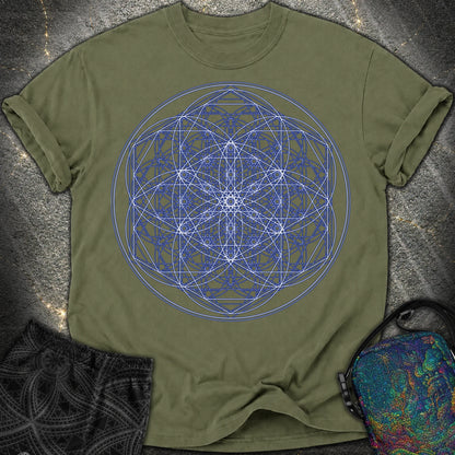 Sacred Flower Grids - Sacred Flower Grids Comfort T-Shirt - Hemp
