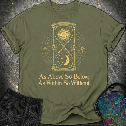 As Above So Below Hourglass - As Above So Below Hourglass Comfort T-Shirt - Hemp