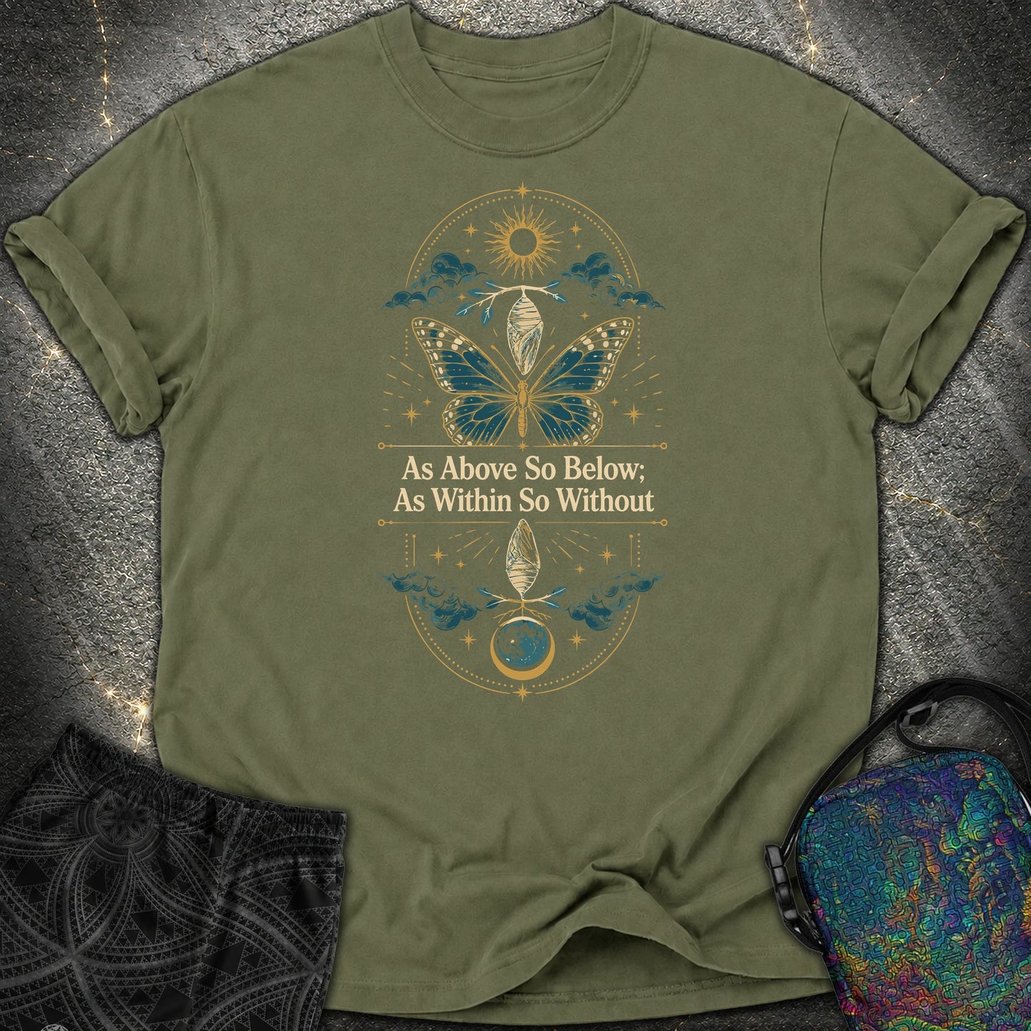 As Above So Below Transformation - As Above So Below Transformation Comfort T-Shirt - Hemp