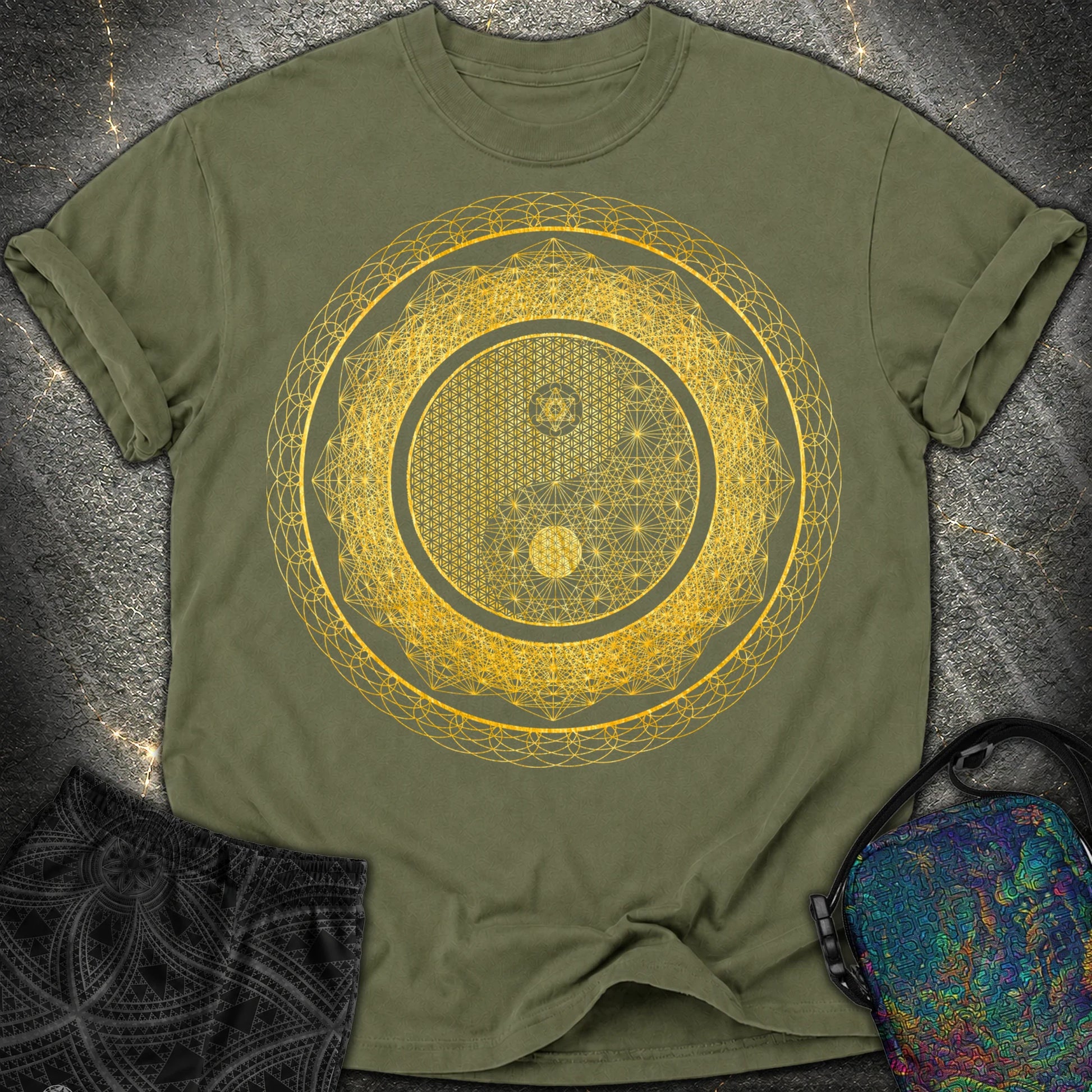 Yin Yang Gold T-Shirt - Yin Yang Gold Comfort T-Shirt - Hemp