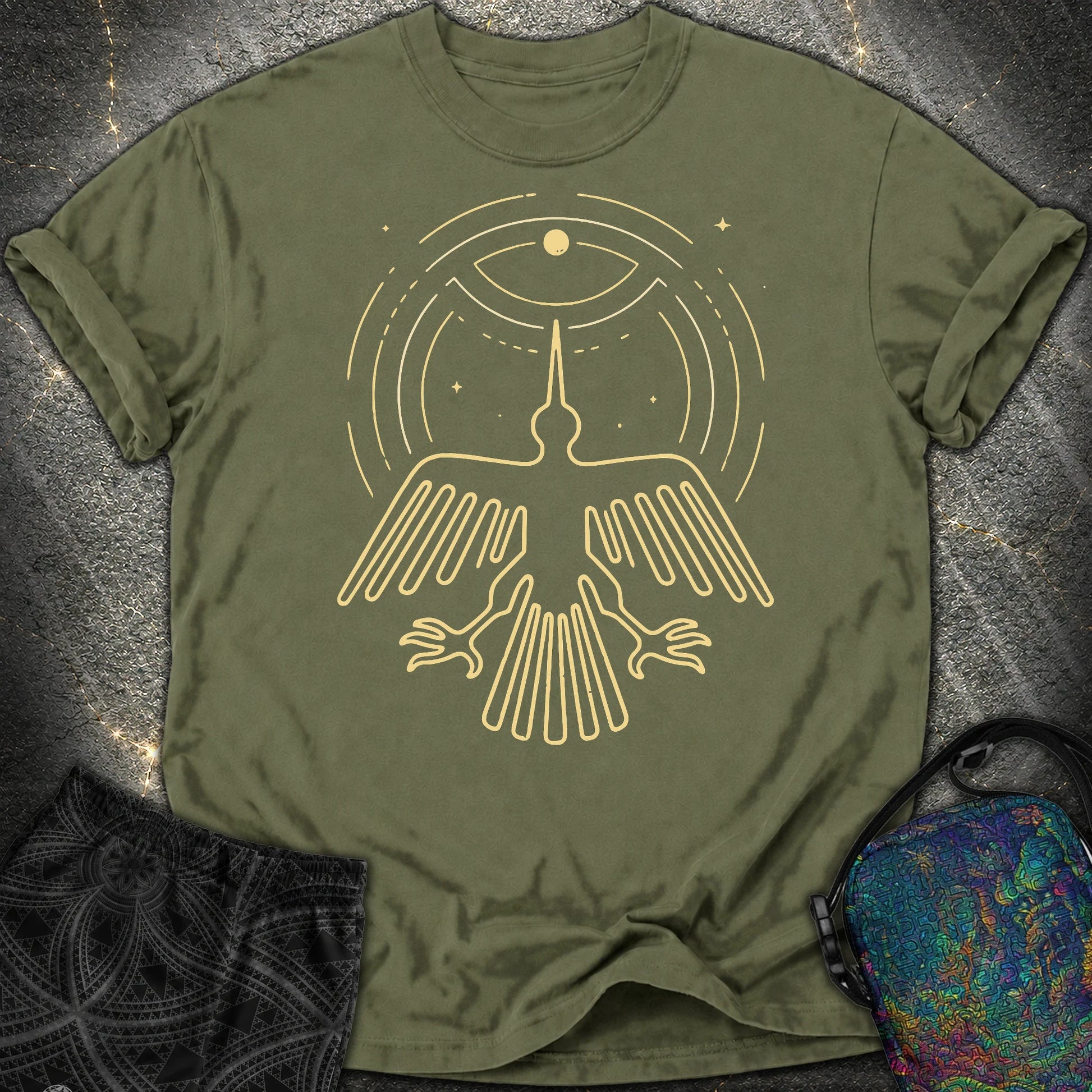 Geoglif Ptaka - Geoglif Ptaka Comfort T-Shirt - Hemp