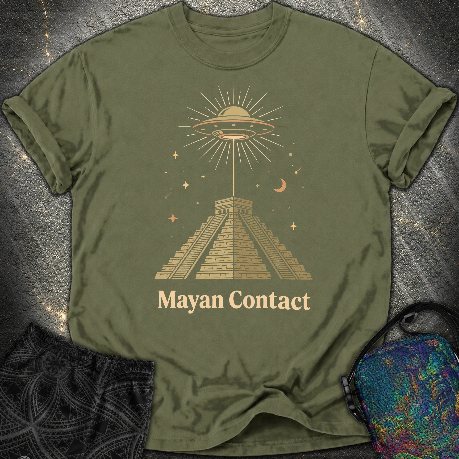 Piramida Majów I UFO 2 - Piramida Majów I UFO 2 Comfort T-Shirt - Hemp
