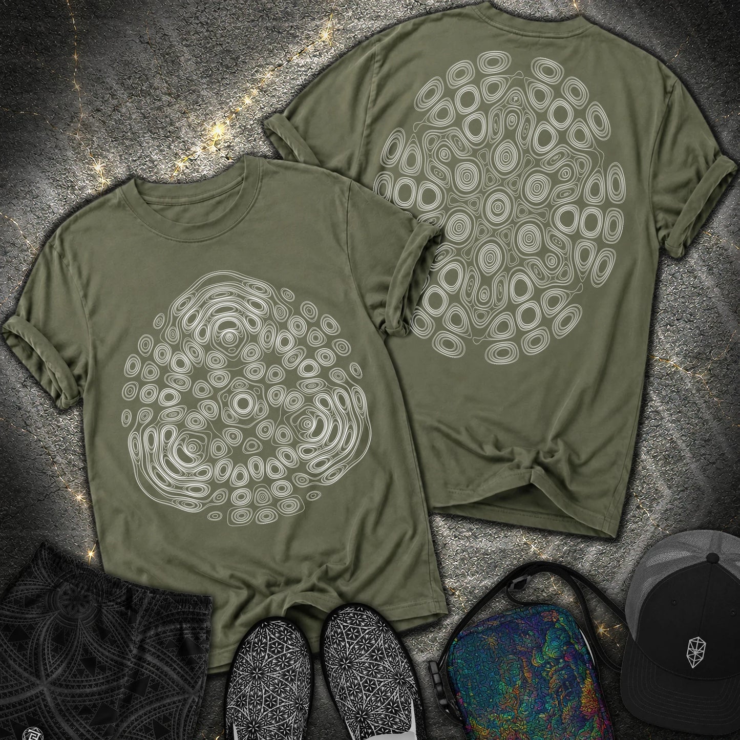 The Observers From Beyond 2 Sided T-Shirt - The Observers From Beyond 2 Sided Comfort T-Shirt - Hemp