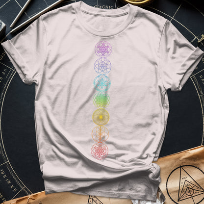 7 Sacred Geometry Chakras T-Shirt