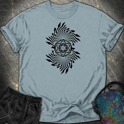 Spiral Metatron Comfort T-Shirt - Spiral Metatron Comfort T-Shirt - Ice Blue