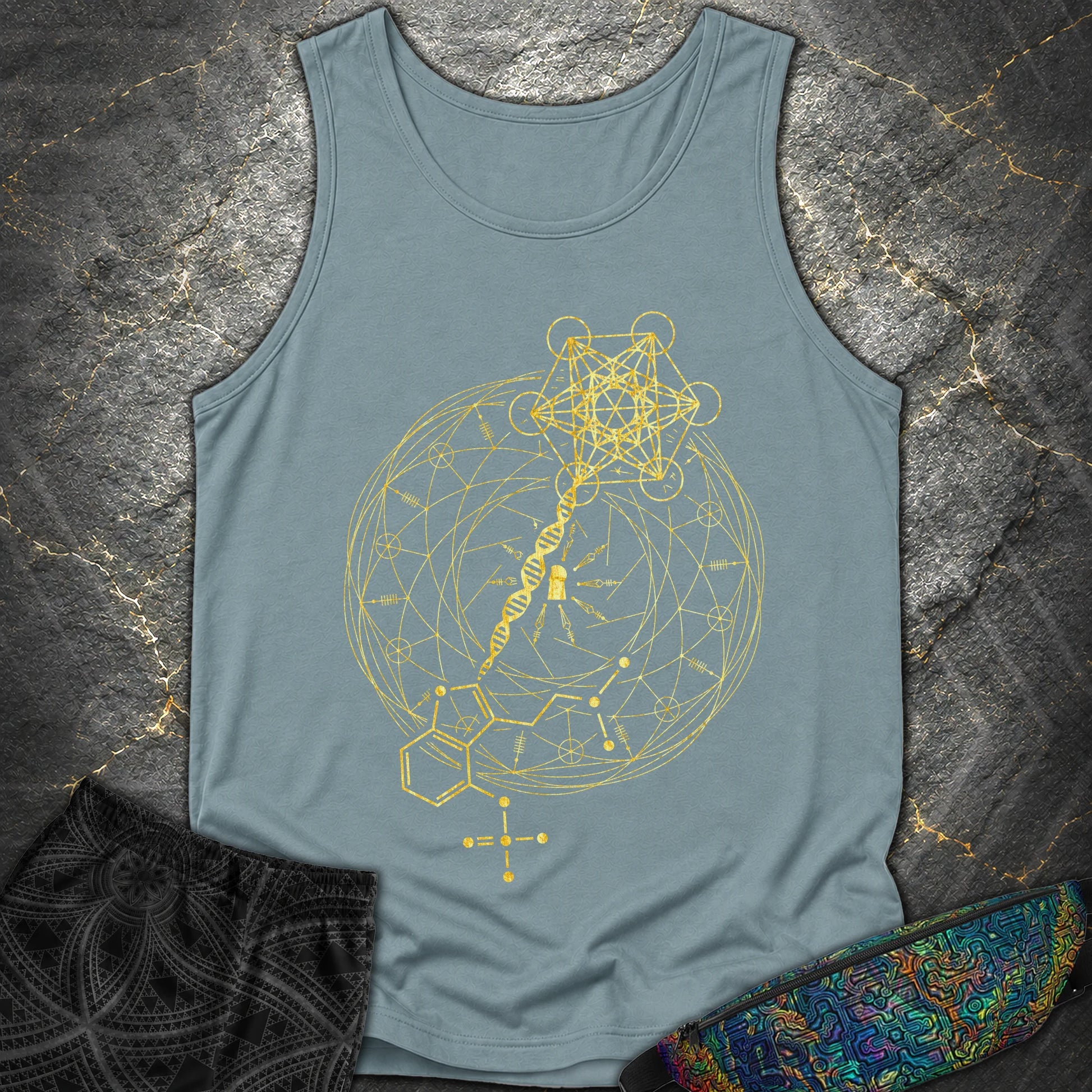Psilocybin Key To Universe - Psilocybin Key To Universe Tank Top - Ice Blue