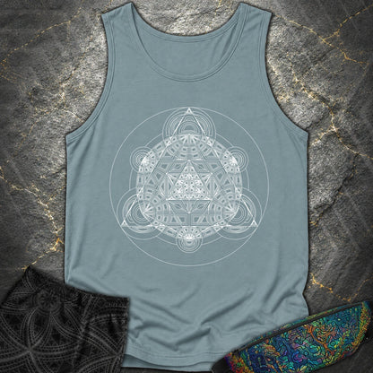 Sacred Mosaic T-Shirt - Sacred Mosaic Comfort Tank Top - Ice Blue
