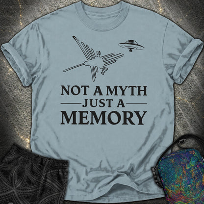 NOT MYTH JUST MEMORY Czarne - NOT MYTH JUST MEMORY Czarne Comfort T-Shirt - Ice Blue