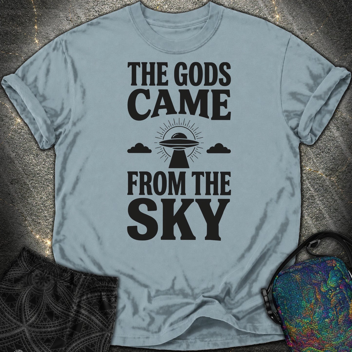 The Gods Come Ciemne - The Gods Come Ciemne Comfort T-Shirt - Ice Blue