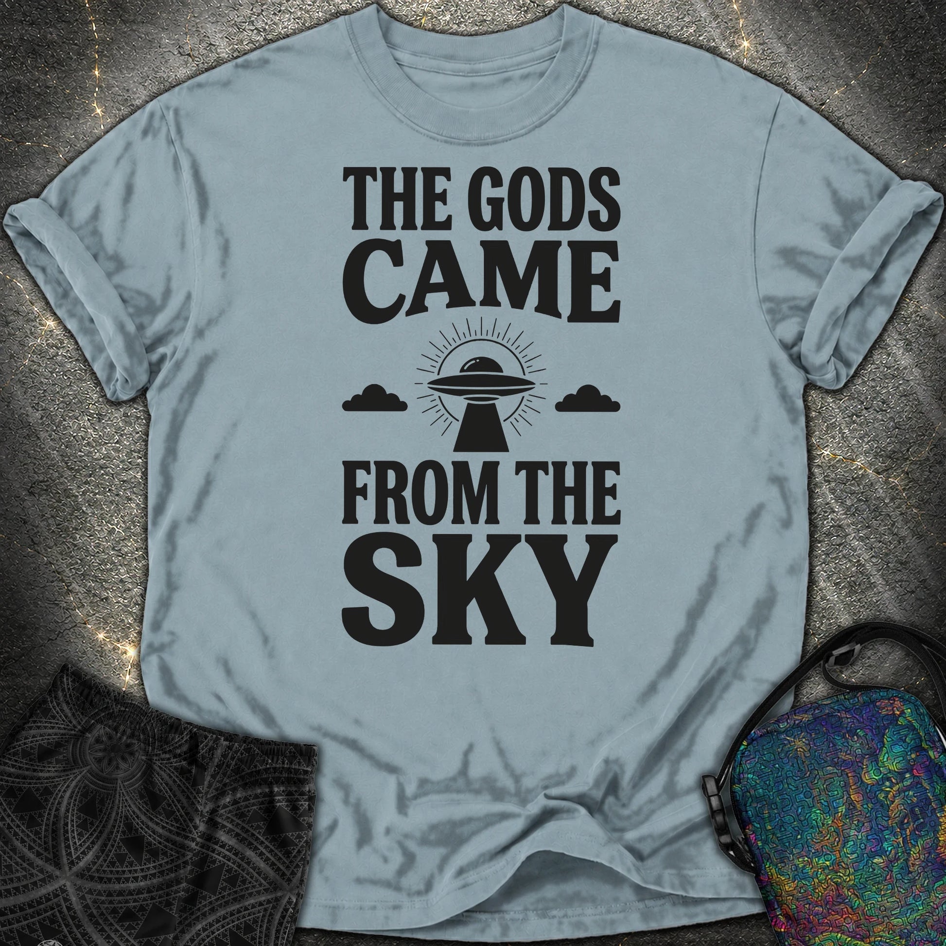 The Gods Come Ciemne - The Gods Come Ciemne Comfort T-Shirt - Ice Blue