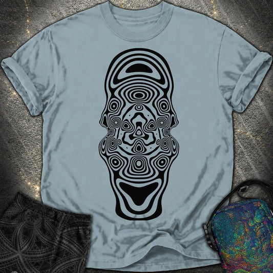 Mind Blown Black Comfort T-Shirt - Mind Blown Black Comfort T-Shirt - Ice Blue