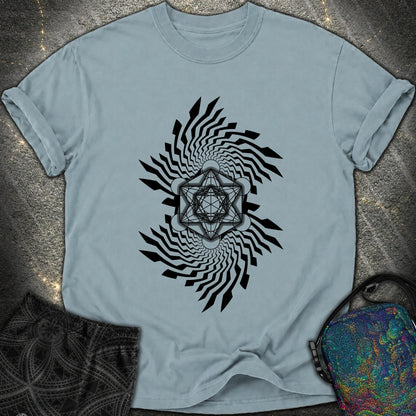 Spiral Metatron T-Shirt - Spiral Metatron Comfort T-Shirt - Ice Blue