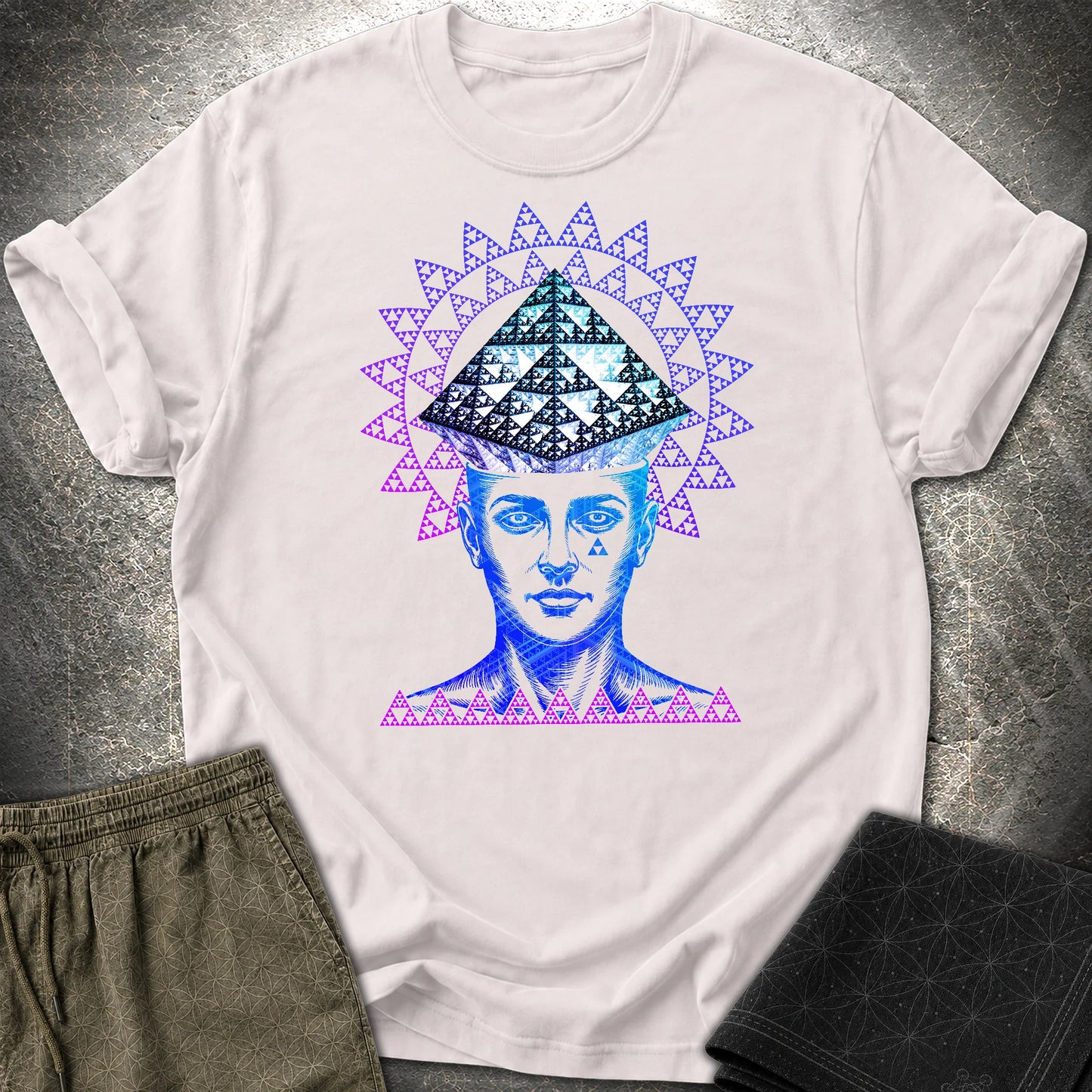 Infinite Fractal Mind T-Shirt - Infinite Fractal Mind T-Shirt - Ice Grey