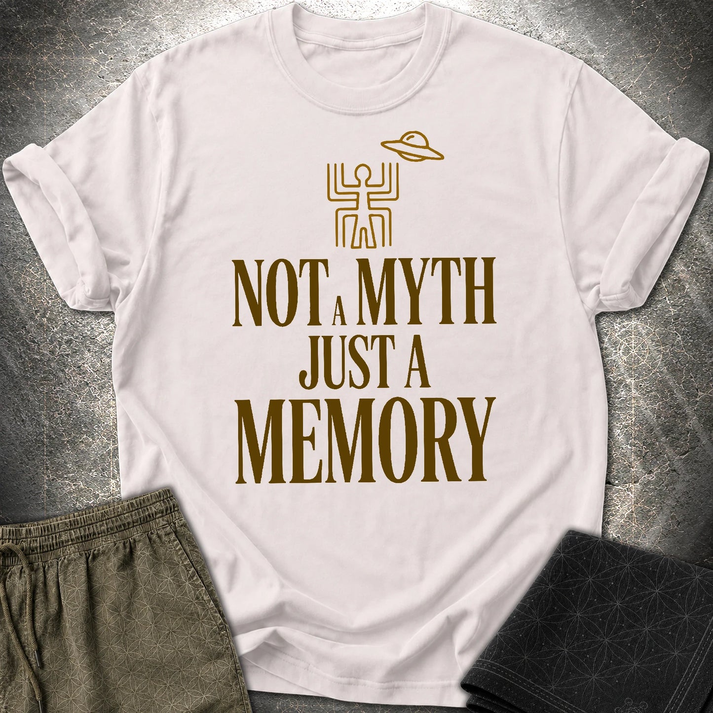Not A Myth Ciemne - Not A Myth Ciemne T-Shirt - Ice Grey