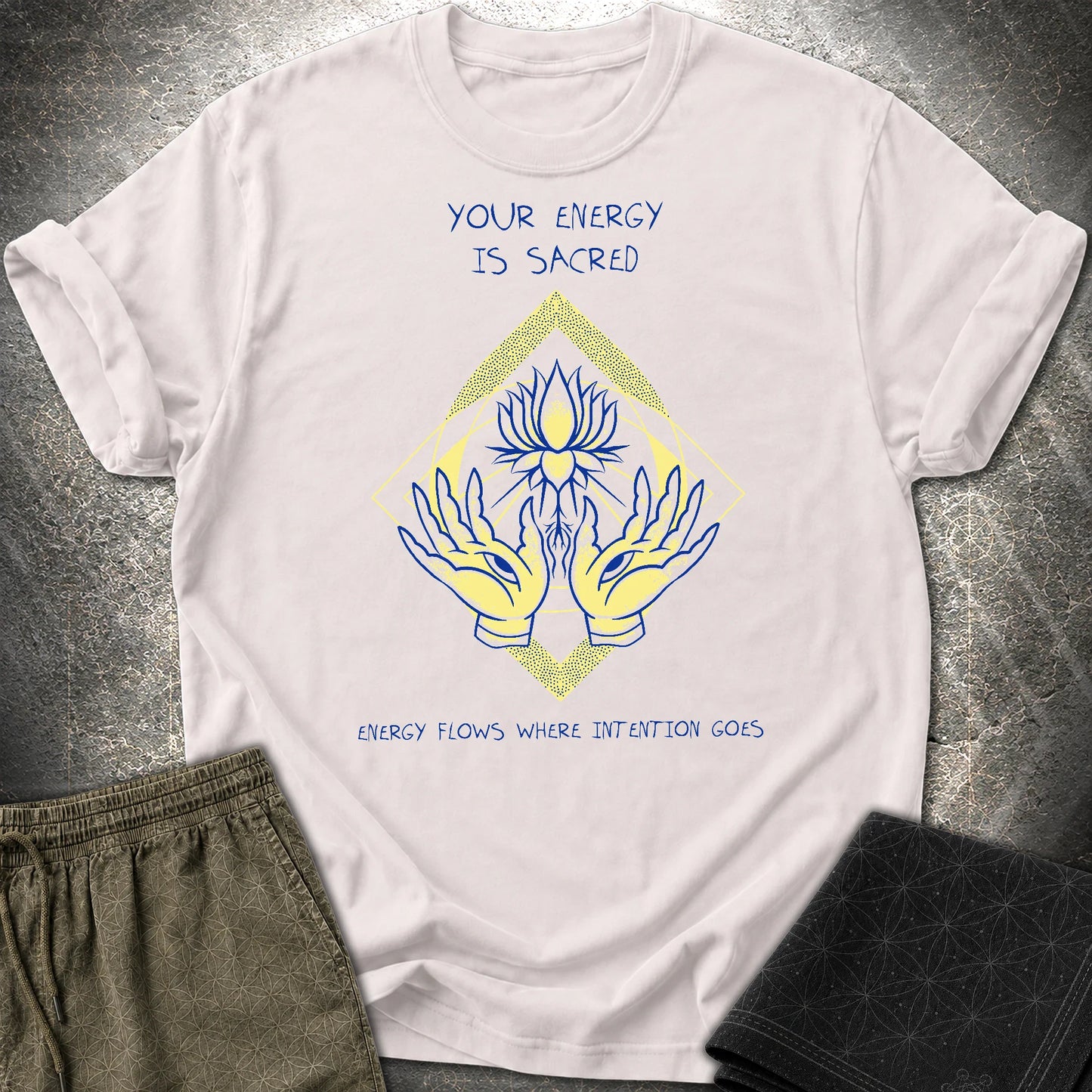 Energy Flows T-Shirt - Energy Flows T-Shirt - Ice Grey