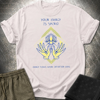 Energy Flows T-Shirt - Energy Flows T-Shirt - Ice Grey
