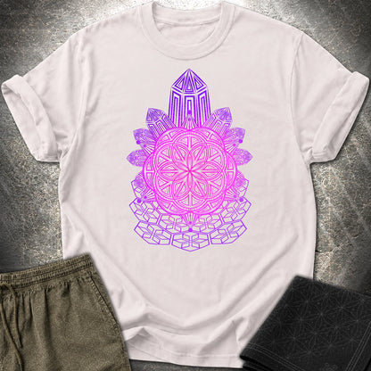 Crystal Seed Sacred Geometry T-Shirt - Crystal Seed Sacred Geometry T-Shirt - Ice Grey