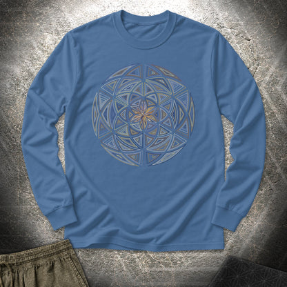 Seed Expansion Long Sleeve Shirt - Seed Expansion Long Sleeve Shirt - Indigo Blue