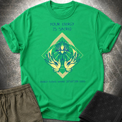 Energy Flows T-Shirt - Energy Flows T-Shirt - Irish Green