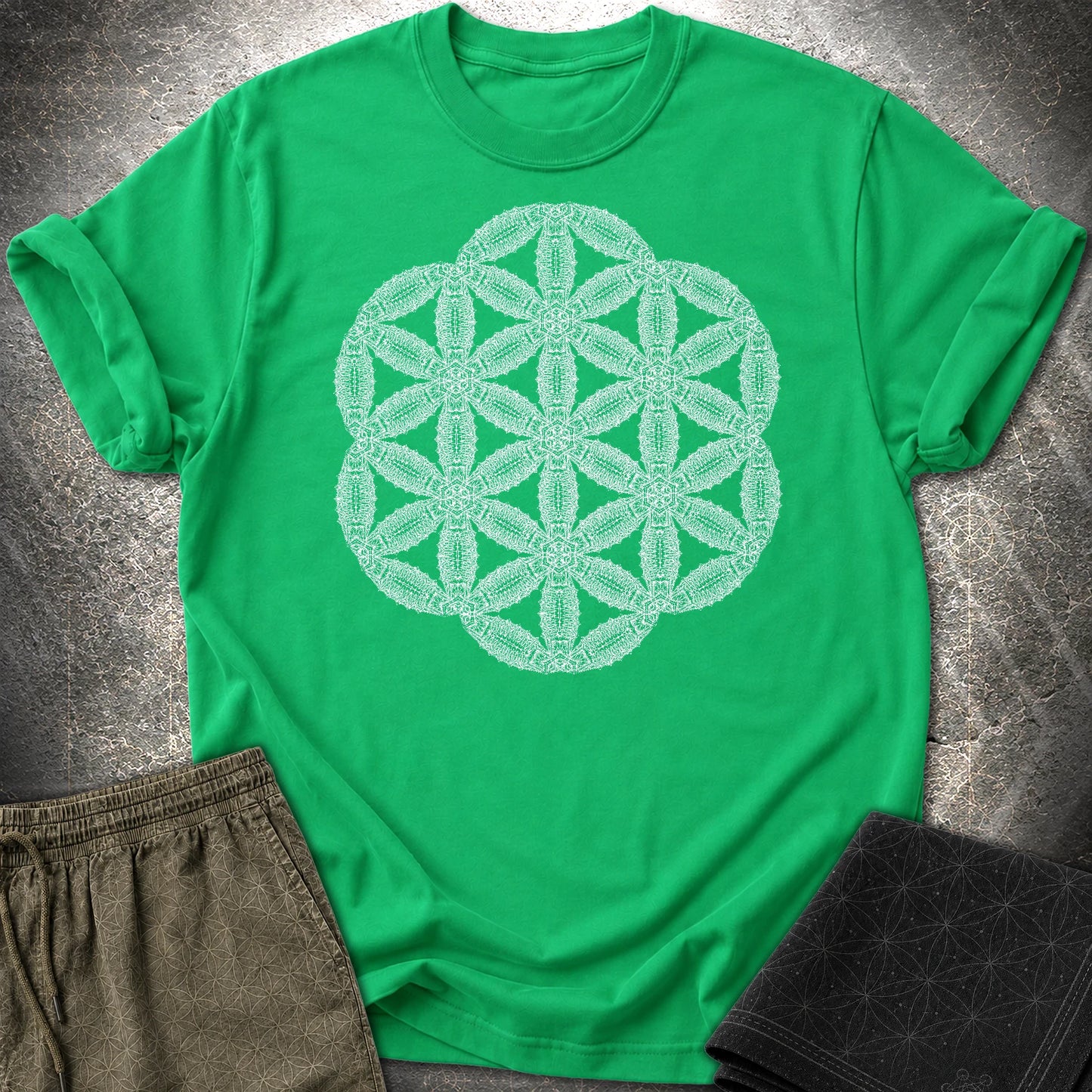 Organic Seed Of Life T-Shirt - Organic Seed Of Life T-Shirt - Irish Green