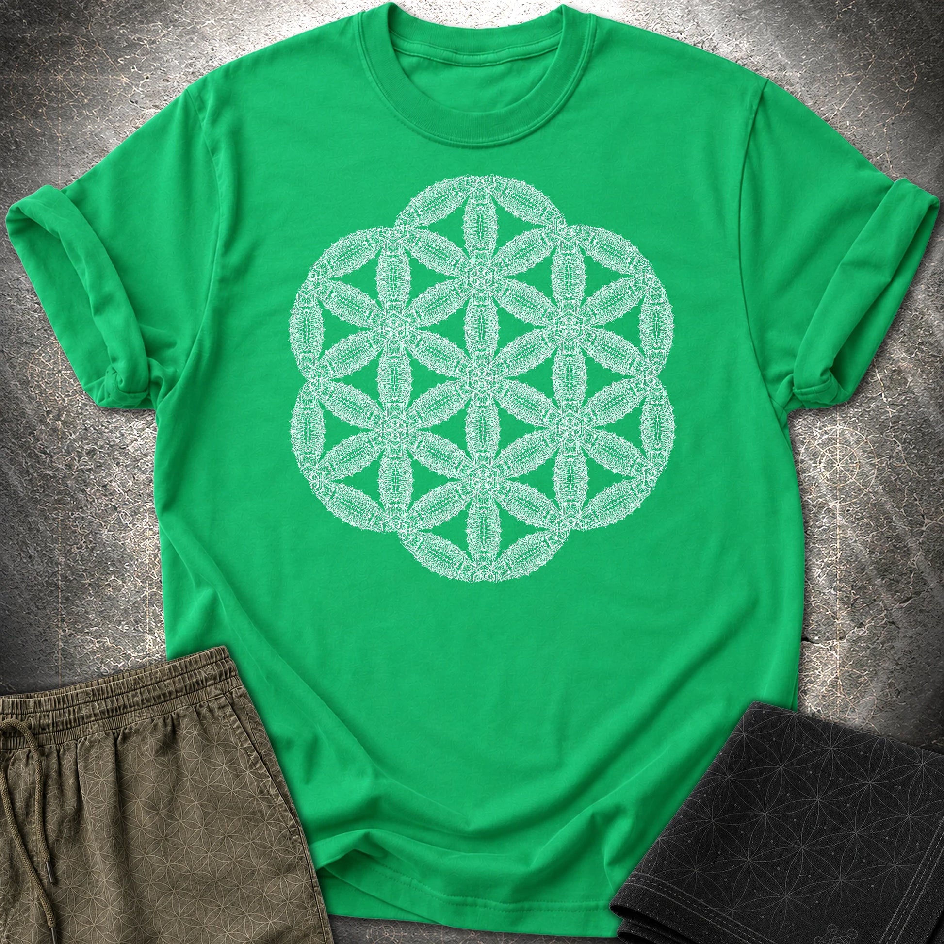 Organic Seed Of Life T-Shirt - Organic Seed Of Life T-Shirt - Irish Green