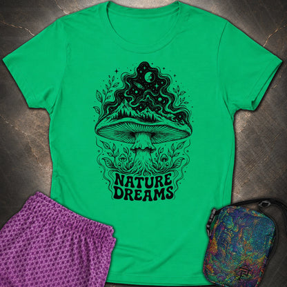 Nature Dreams - Nature Dreams Womens T-Shirt - Irish Green