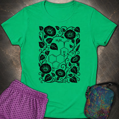 Morning Glory Molecule - Morning Glory Molecule Womens T-Shirt - Irish Green