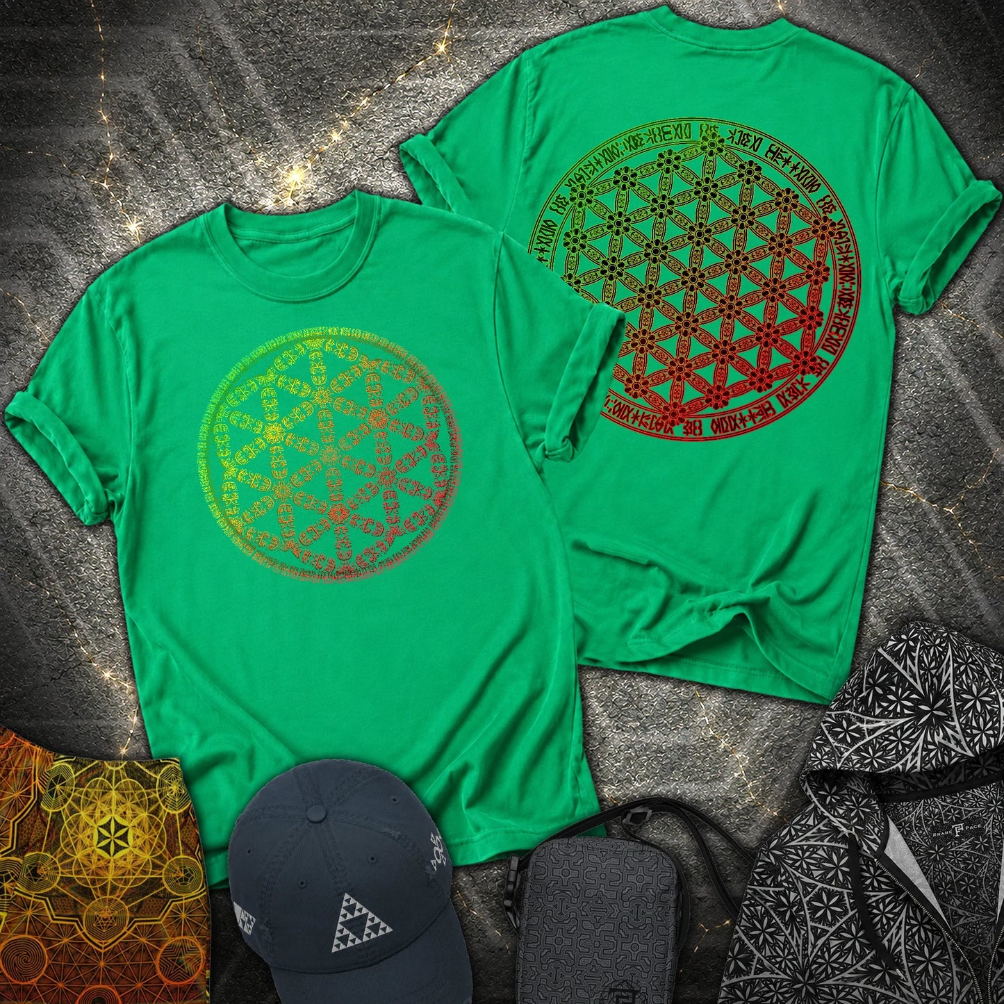 Seed and Flower 2 Sided T-Shirt - Seed and Flower 2 Sided T-Shirt - Irish Green