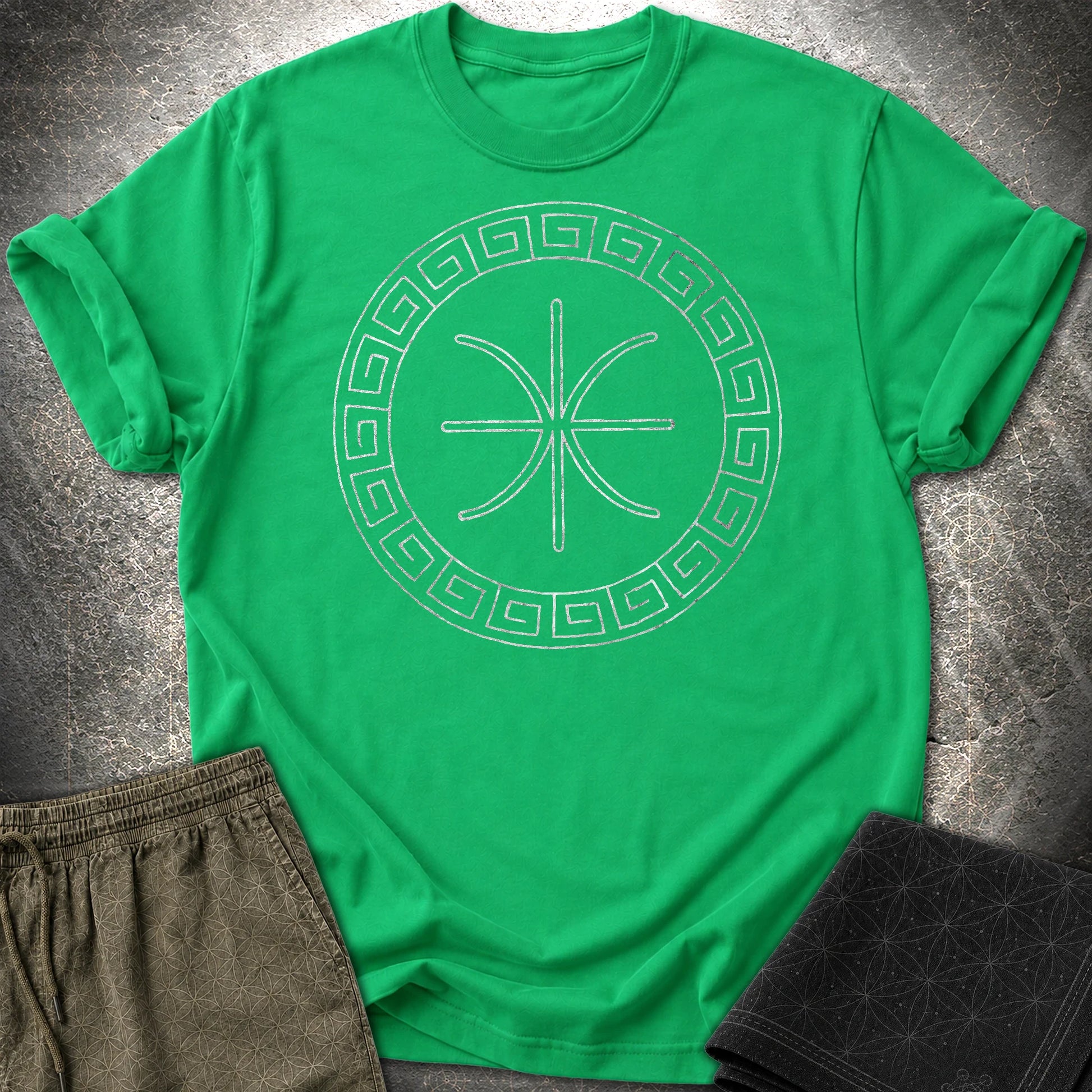 Delphic Epsilon Greek T-Shirt - Delphic Epsilon Greek T-Shirt - Irish Green