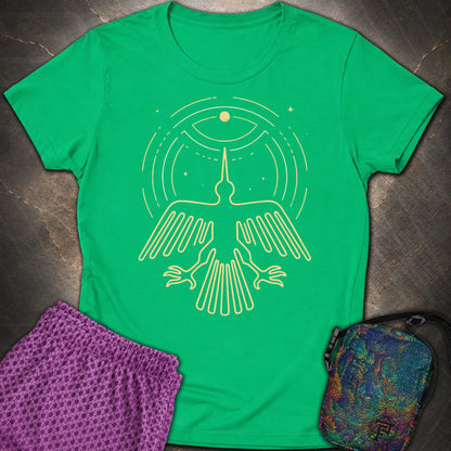 Geoglif Ptaka - Geoglif Ptaka Womens T-Shirt - Irish Green
