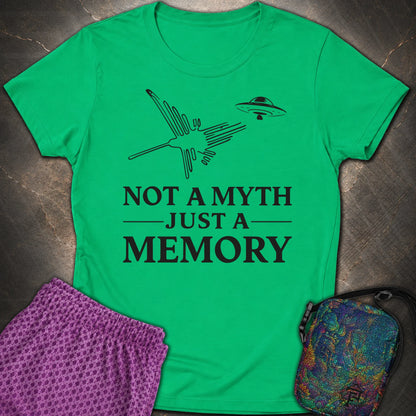 NOT MYTH JUST MEMORY Czarne - NOT MYTH JUST MEMORY Czarne Womens T-Shirt - Irish Green