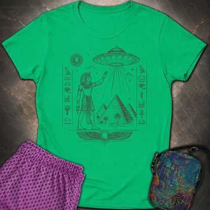 Pharaoh Beneath the Star Vessel - Pharaoh Beneath the Star Vessel Womens T-Shirt - Irish Green