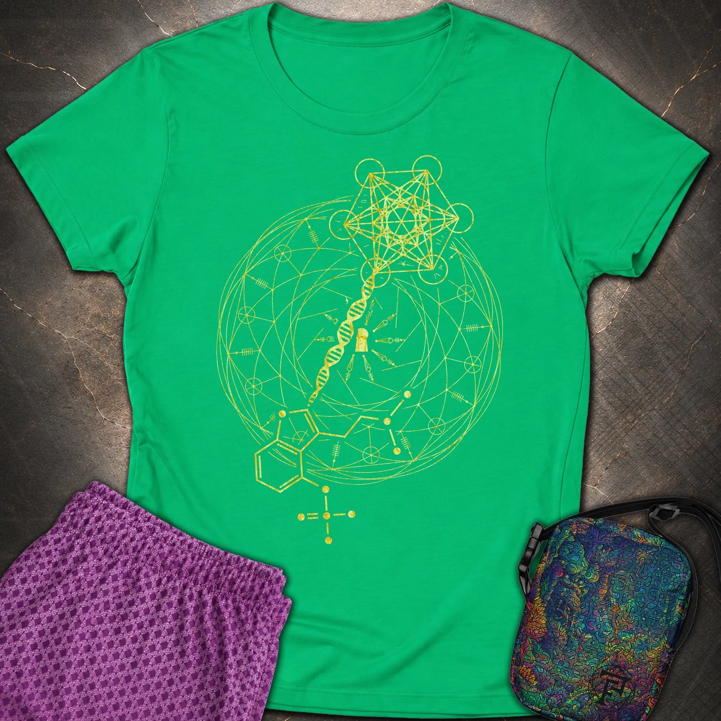 Psilocybin Key To Universe - Psilocybin Key To Universe Women’s T-shirt - Irish Green