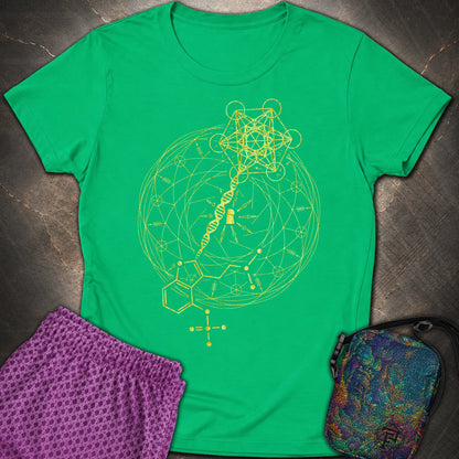 Psilocybin Key To Universe - Psilocybin Key To Universe Women’s T-shirt - Irish Green