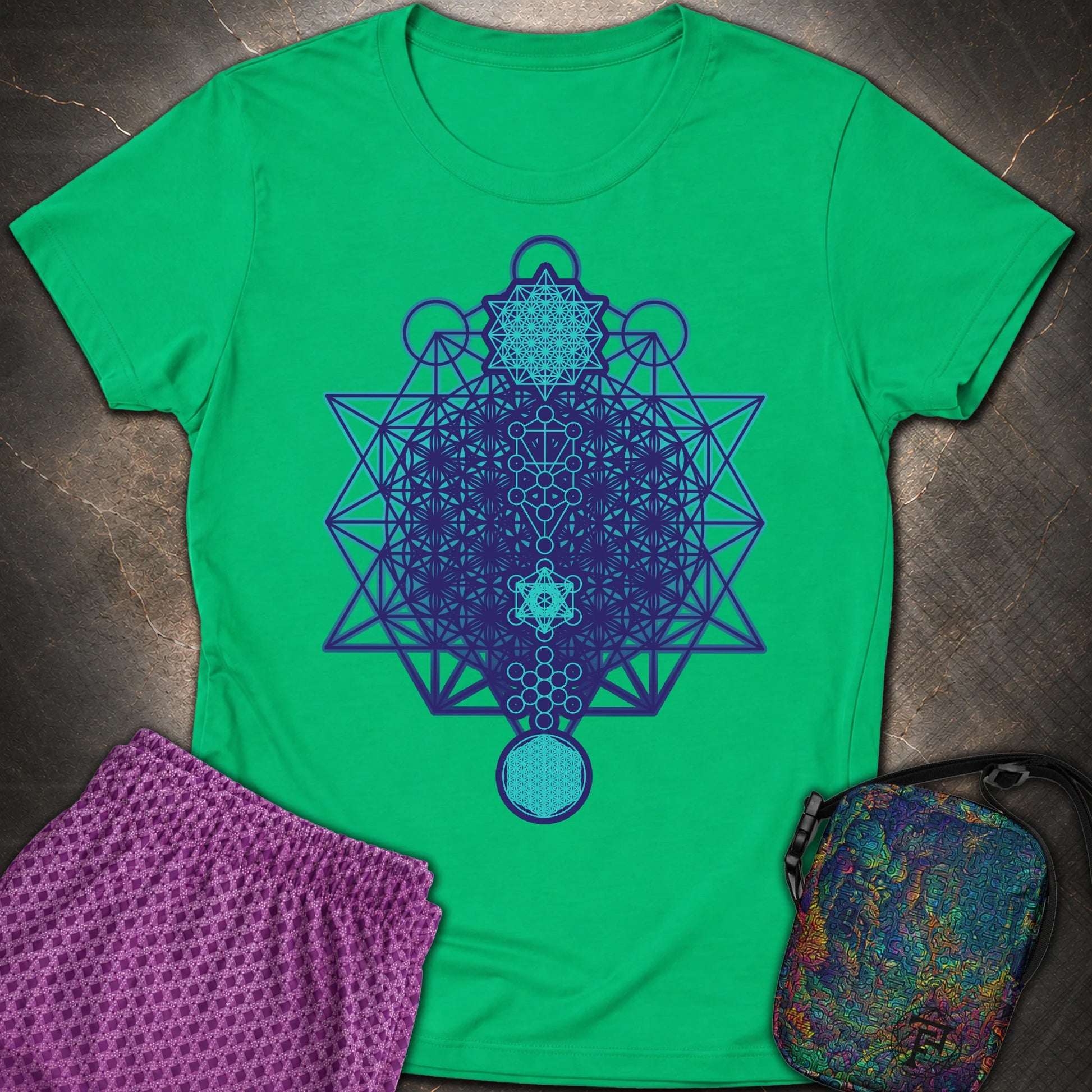 All The Sacred Geometry - All The Sacred Geometry Women’s T-shirt - Irish Green