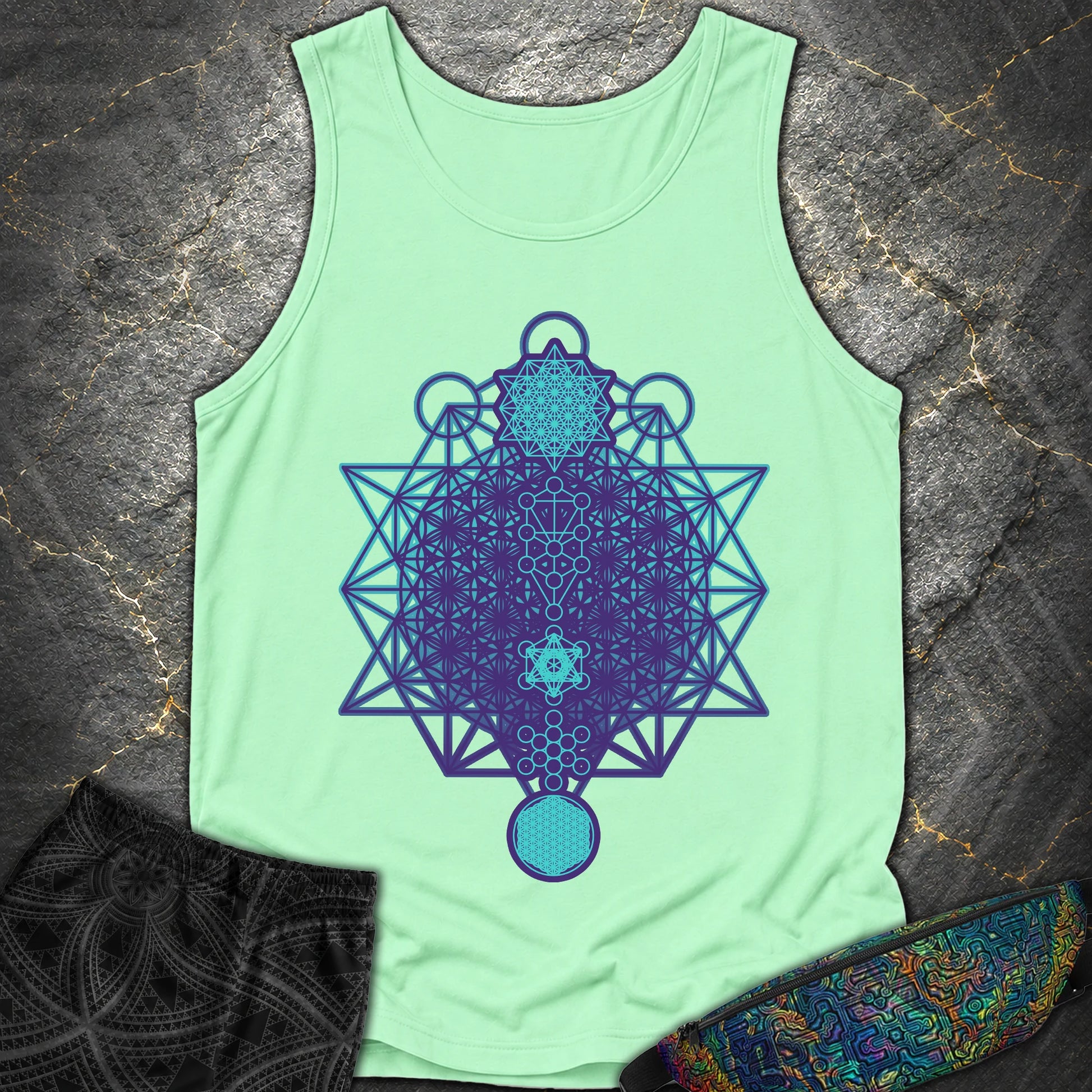 All The Sacred Geometry - All The Sacred Geometry Tank - Island Reef