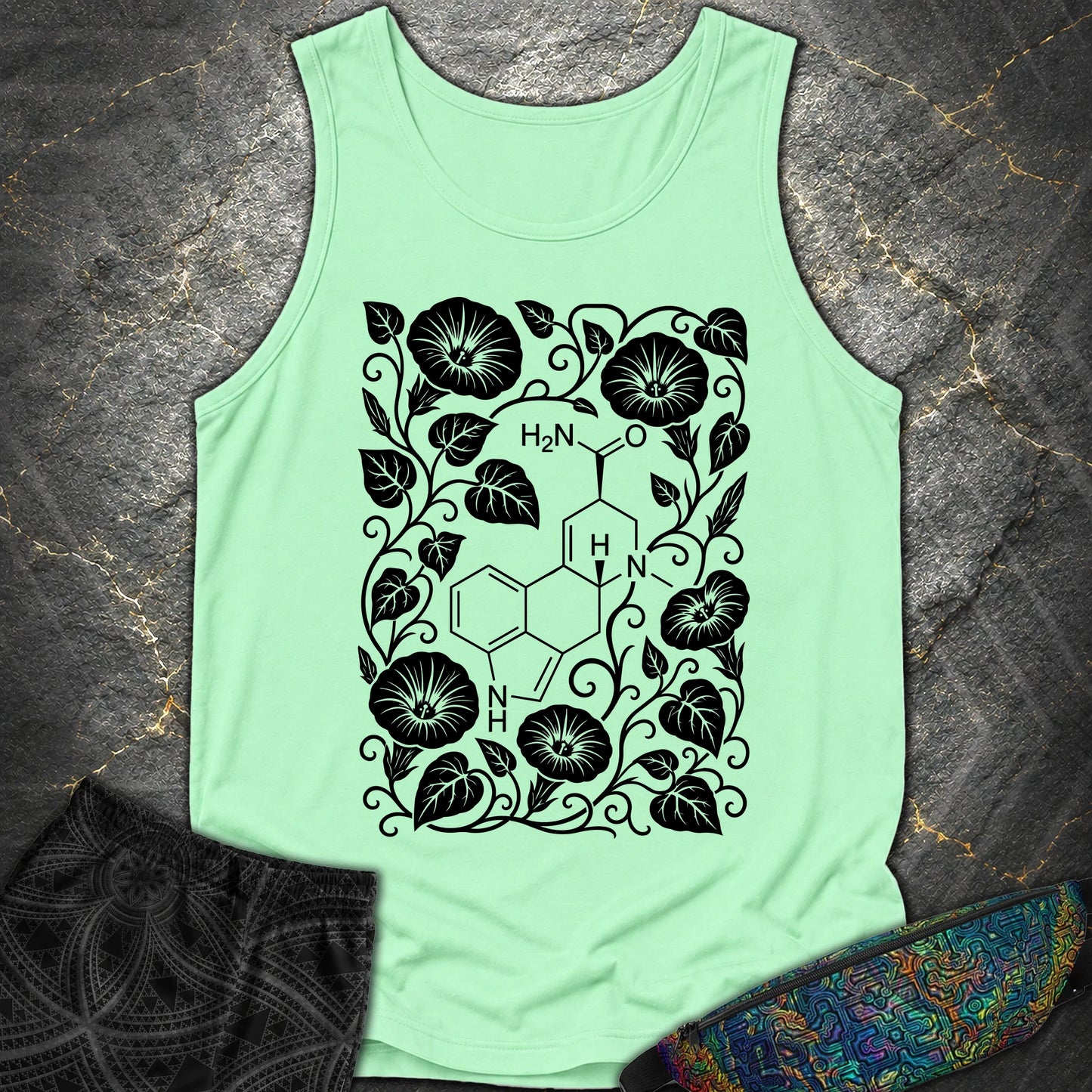 Morning Glory Molecule - Morning Glory Molecule Comfort Tank Top - Island Reef
