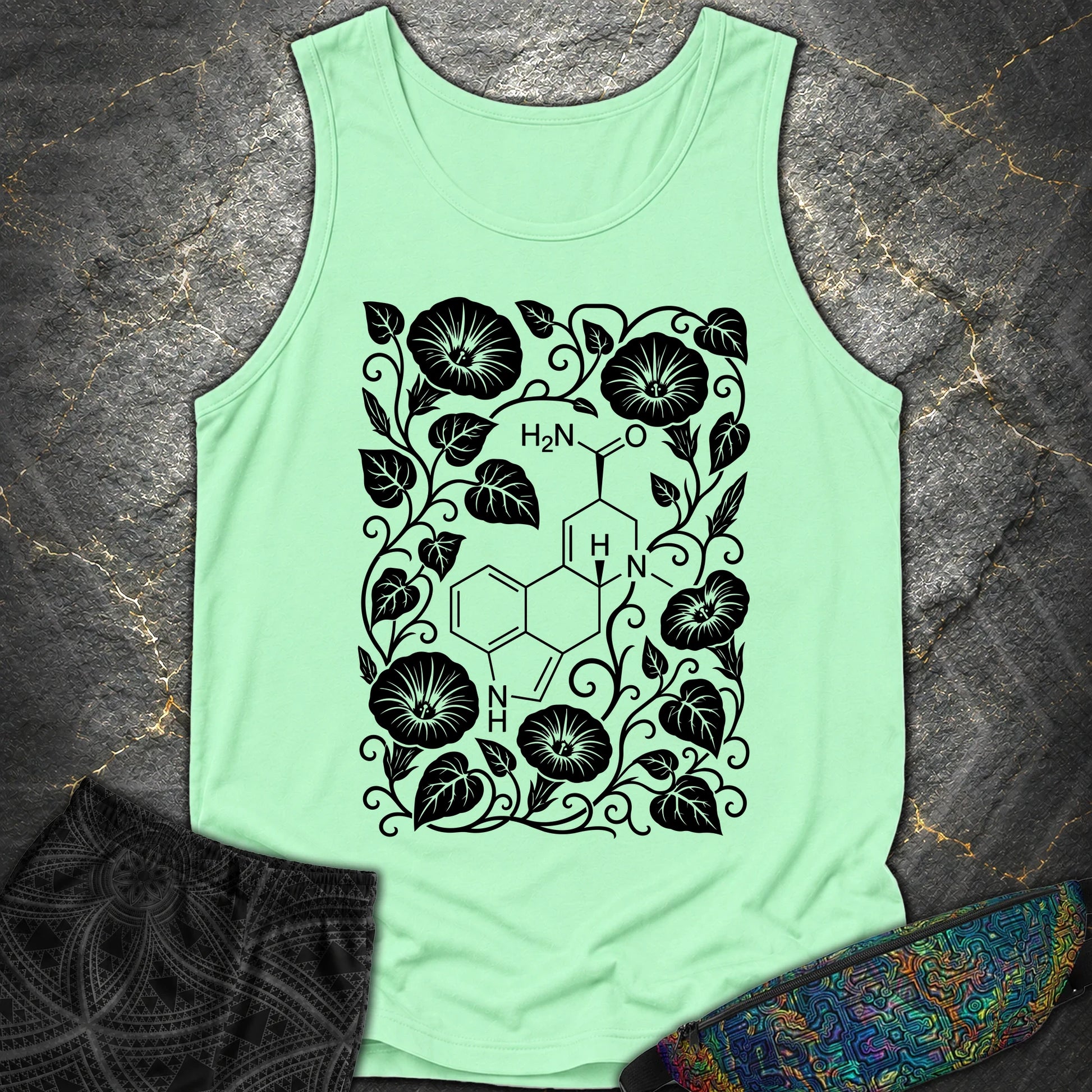 Morning Glory Molecule - Morning Glory Molecule Comfort Tank Top - Island Reef