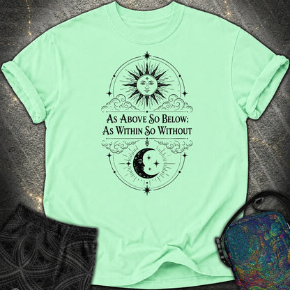 As Above So Below Sun Moon - As Above So Below Sun Moon Comfort T-Shirt - Island Reef