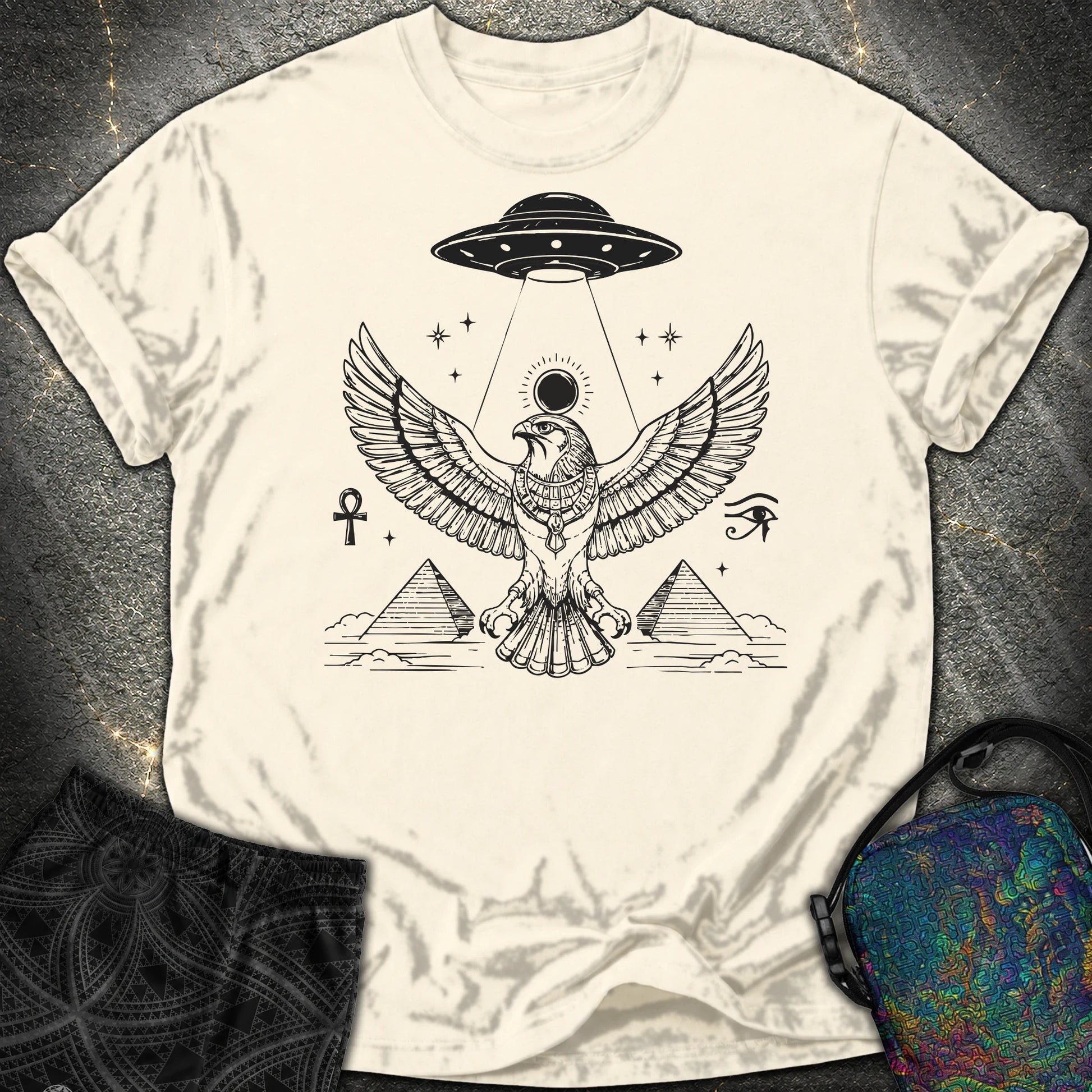 Shadow Falcon Under Alien Light - Shadow Falcon Under Alien Light Comfort T-Shirt - Ivory