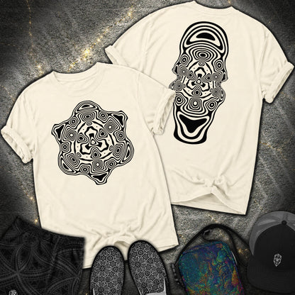 Mind Blown Black 2 Sided Comfort T-Shirt - Mind Blown Black 2 Sided Comfort T-Shirt - Ivory