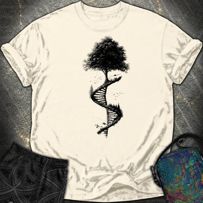 Tree of Life DNA Double Helix Comfort T-Shirt - Tree of Life DNA Double Helix Comfort T-Shirt - Ivory