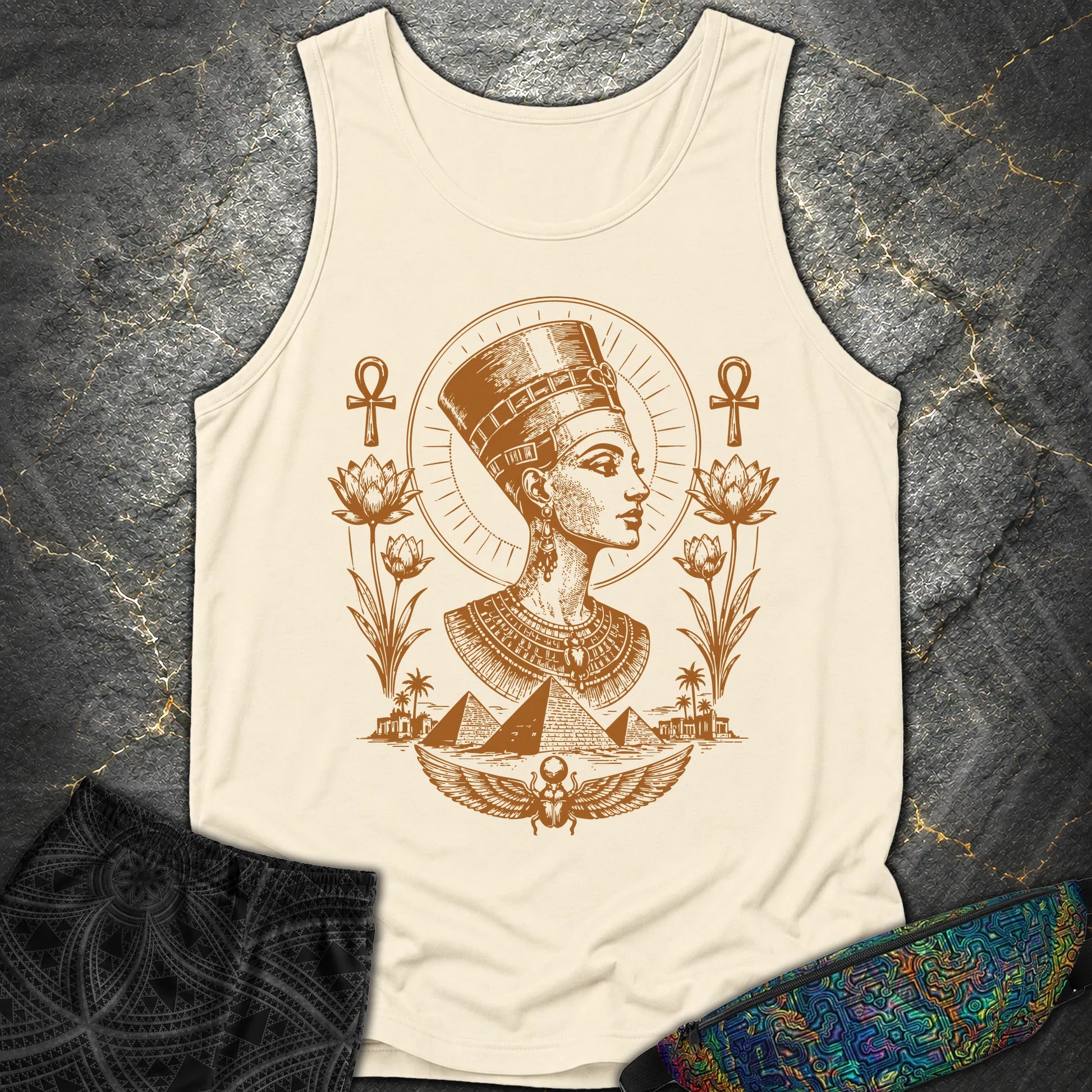 Royal Queen of the Nile - Royal Queen of the Nile Comfort Tank Top - Ivory