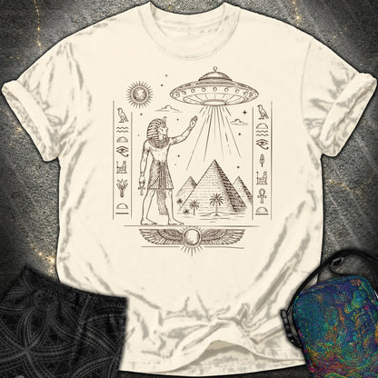 Pharaoh Beneath the Star Vessel - Pharaoh Beneath the Star Vessel Comfort T-Shirt - Ivory