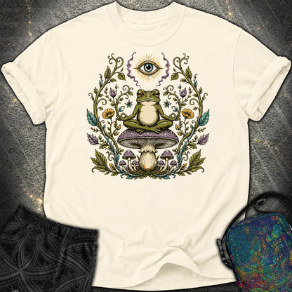 enlightened Frog - enlightened Frog Comfort T-Shirt - Ivory